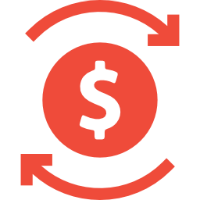 ícone representando o retorno do investimento que a empresa terá ao contratar a solução da inove
